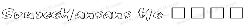 SourceHansans He字体转换